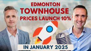 Edmonton townhouse prices launch January 2025.