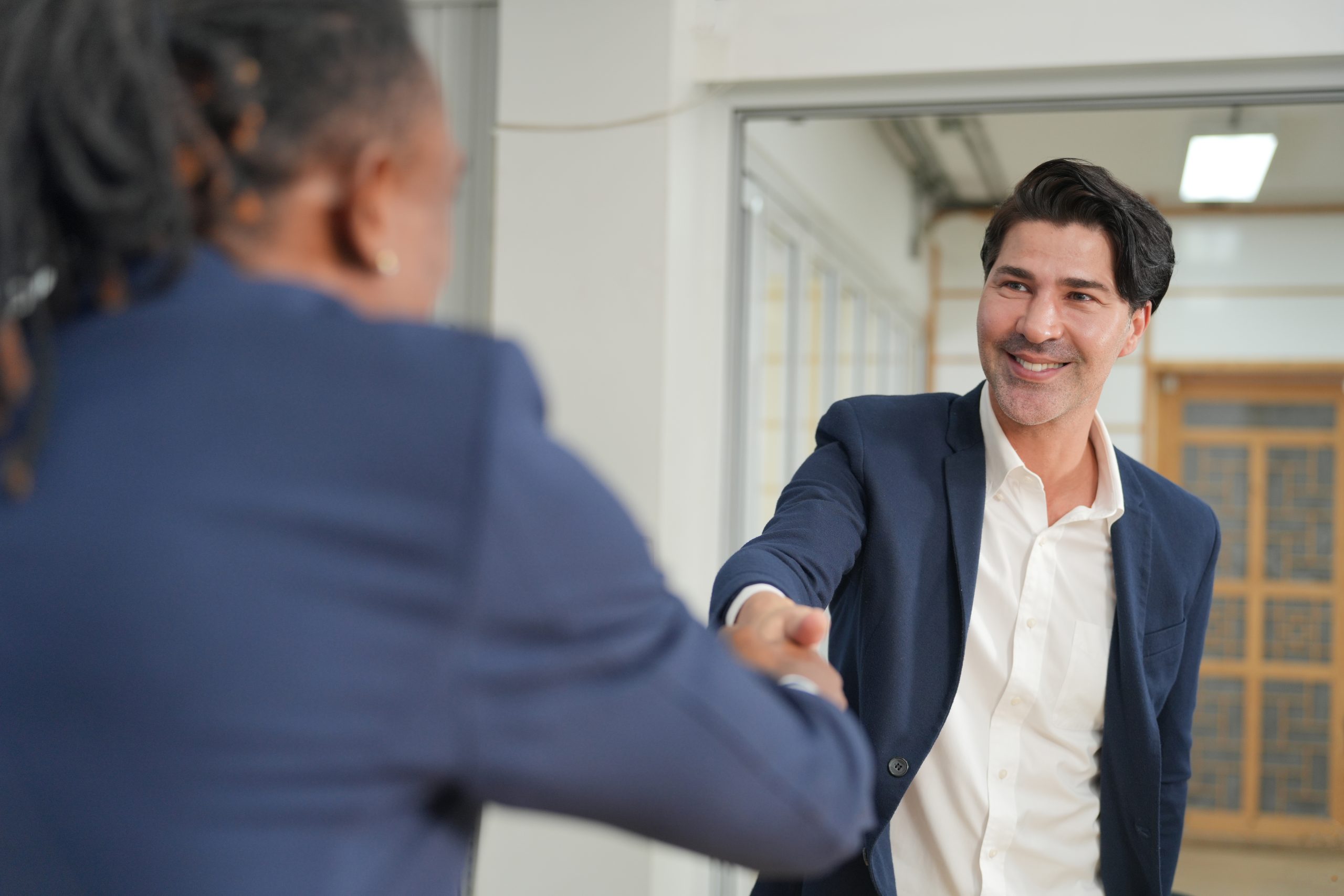 Happy handshake