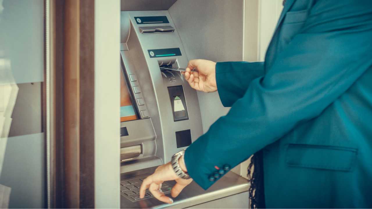 Withdrawing money