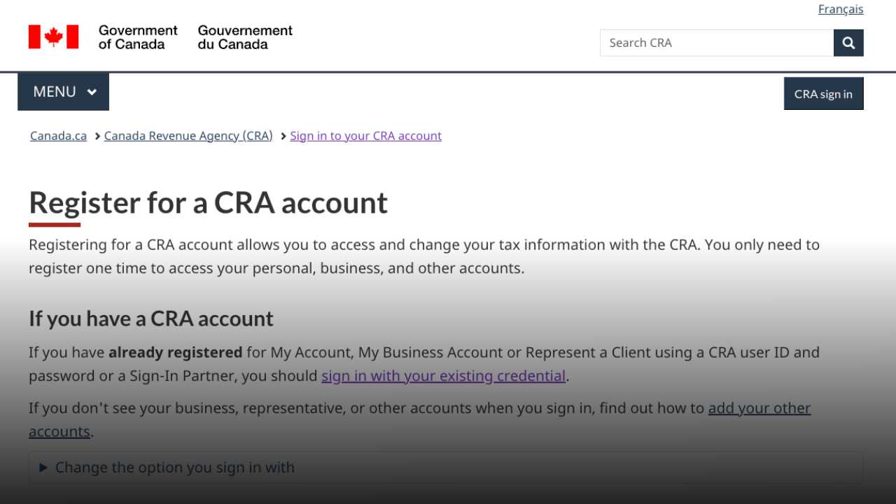 CRA account for GST rebate