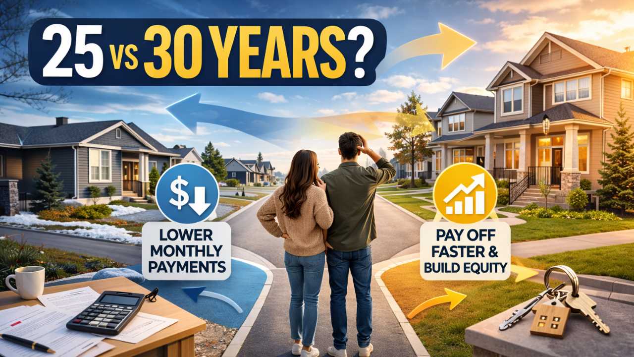 25 vs 30 year mortgage in Alberta Canada