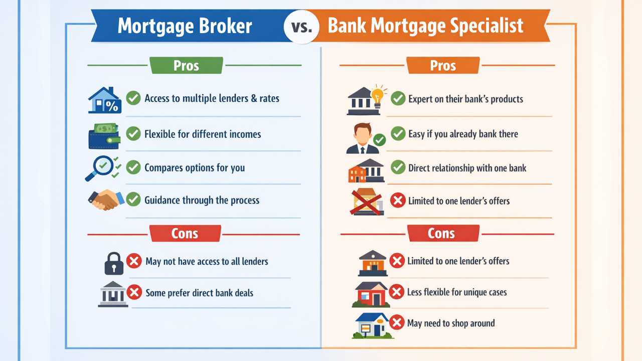 Broker vs bank pros and cons
