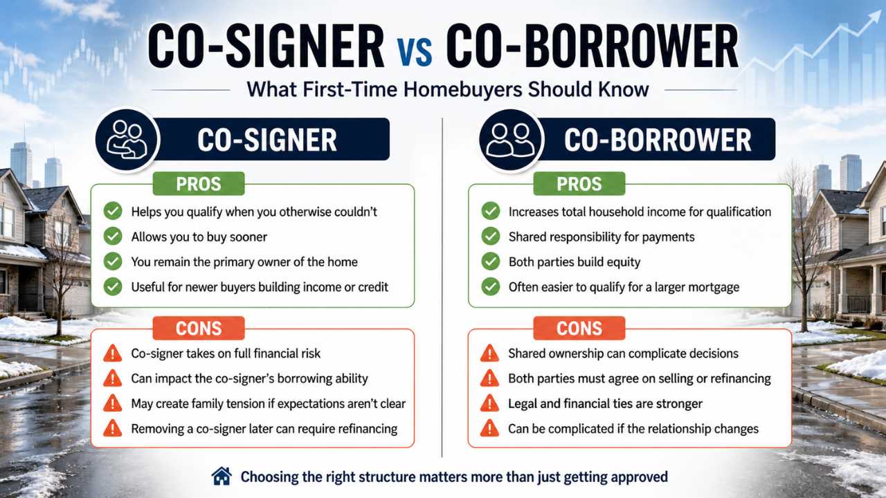 Co-signer vs co-borrower in Alberta pros and cons
